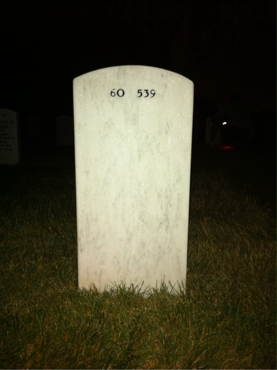 Back of headstone — Patrick Dudley