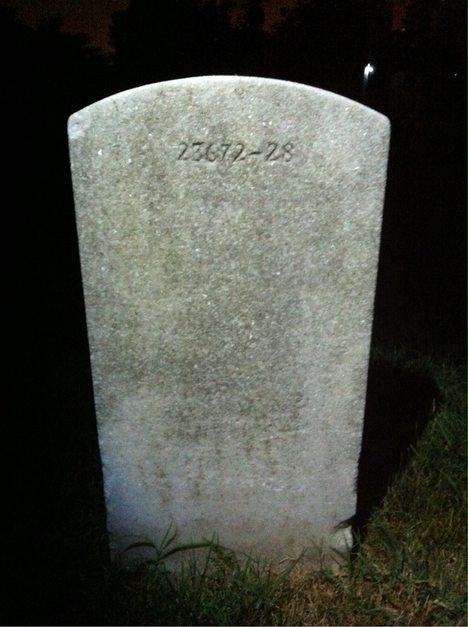 Back of headstone — Philip Bohannon