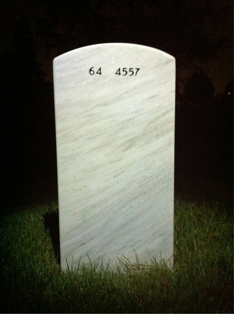 Back of headstone — James Cannon