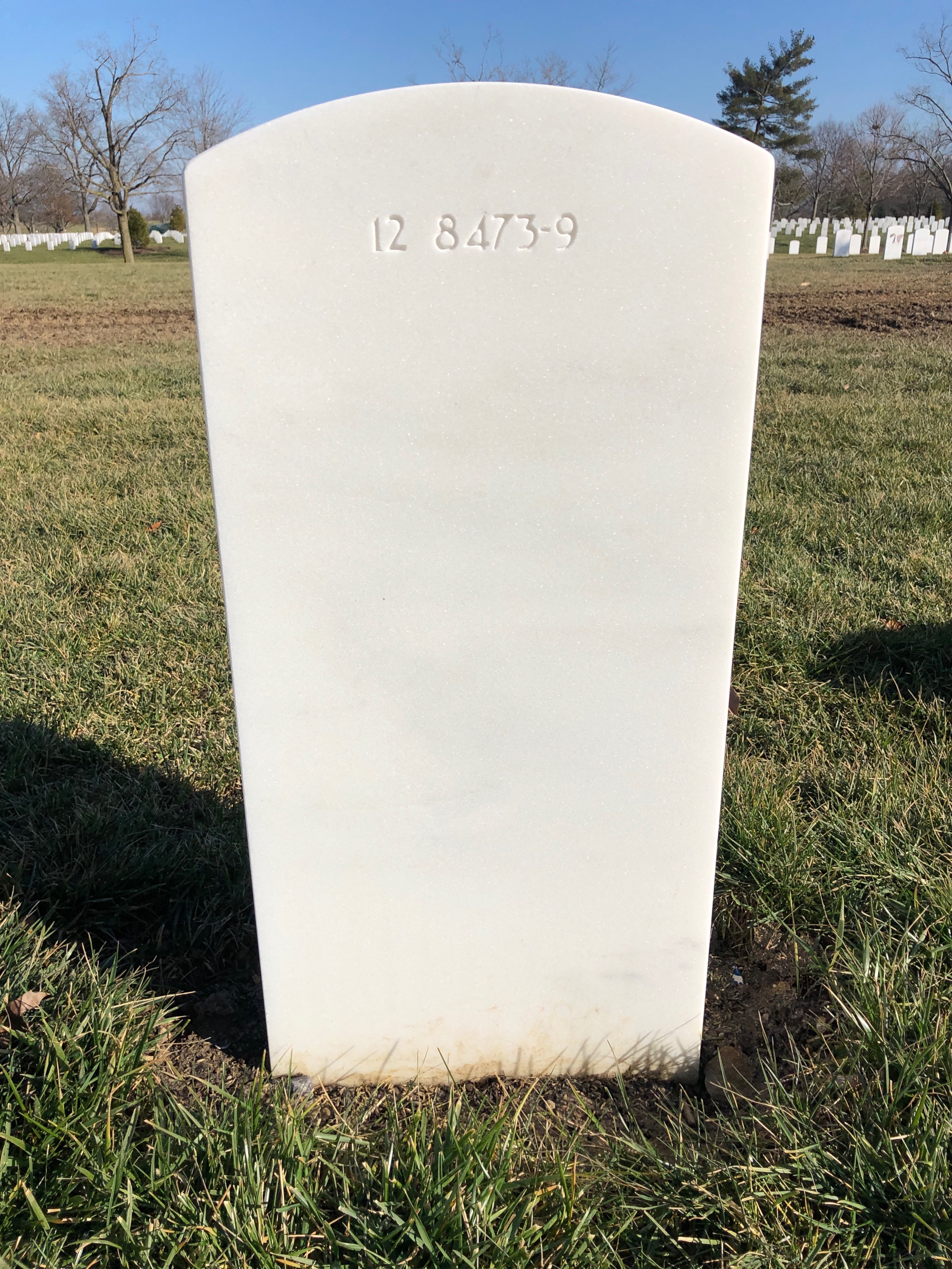 Back of headstone — Michael Ashley