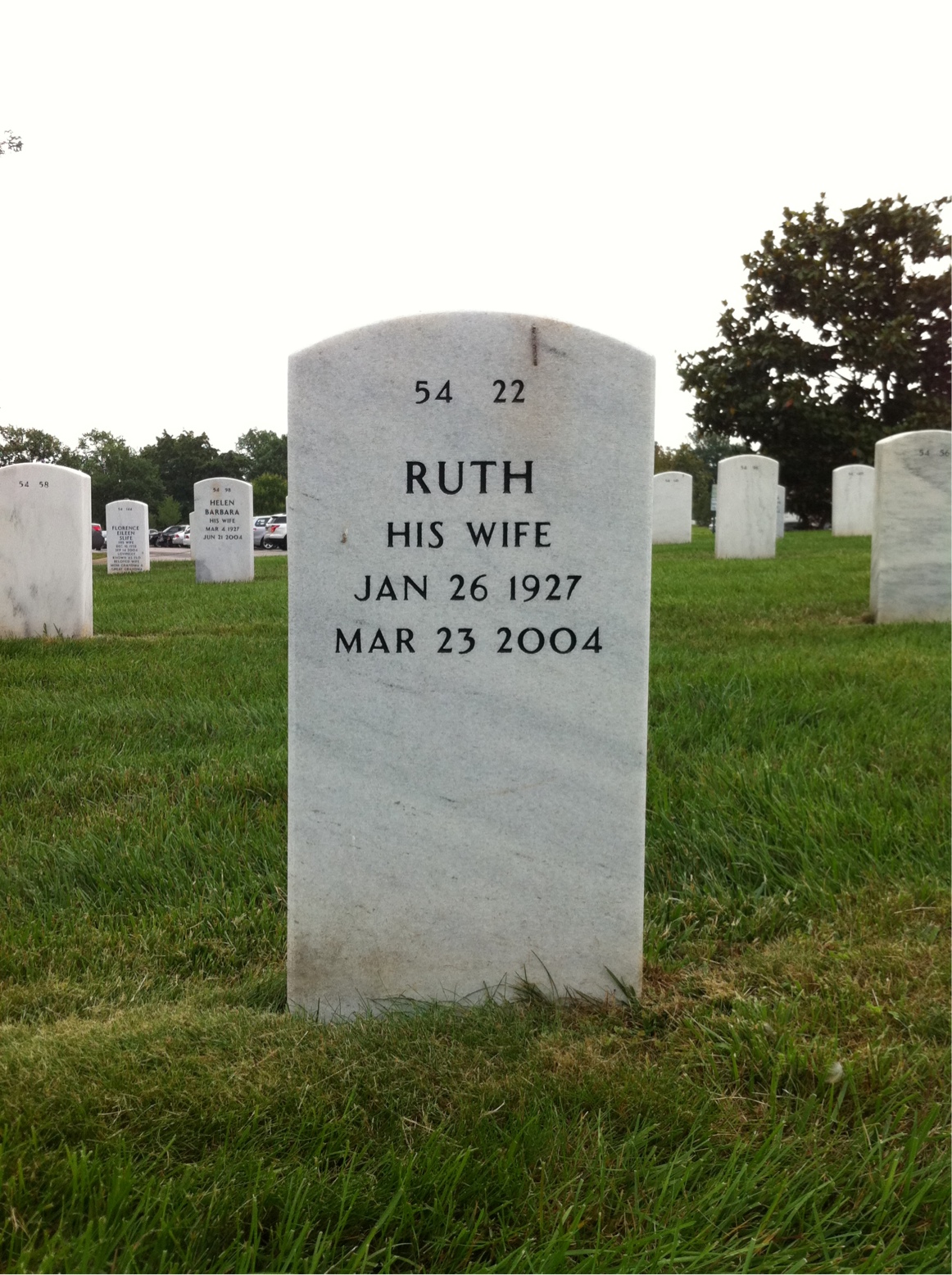 Back of headstone — Melvin Tanchel