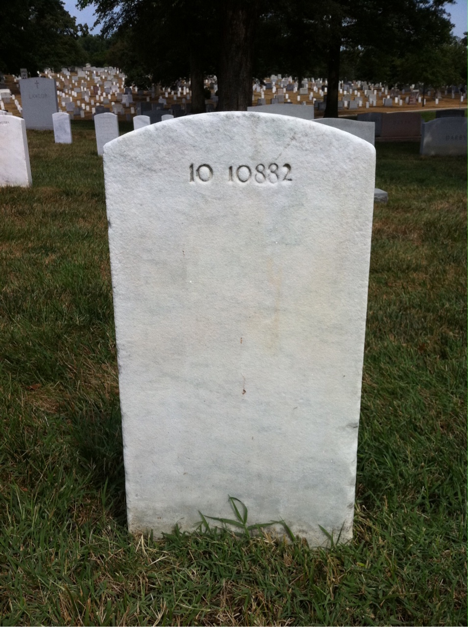 Back of headstone — Hildegard Asserson