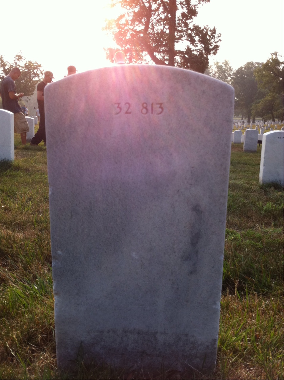 Back of headstone — Thomas A Kingsbury
