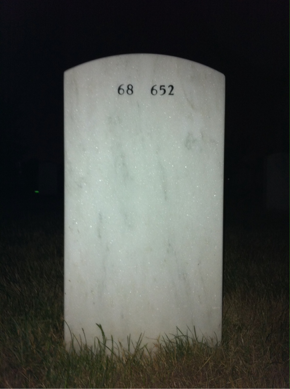 Back of headstone — Albert Mckeithan