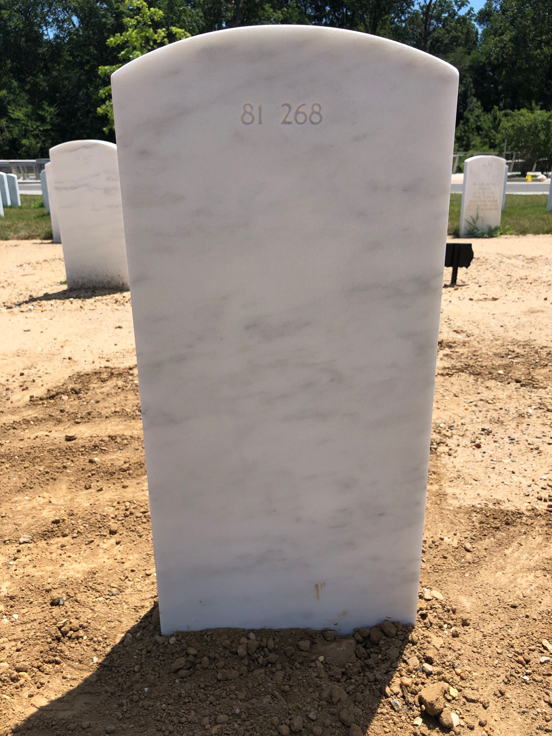 Back of headstone — William A Smith