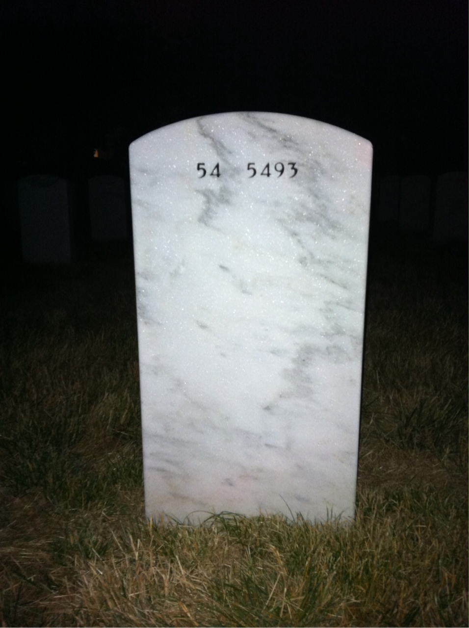Back of headstone — Leland Maybach