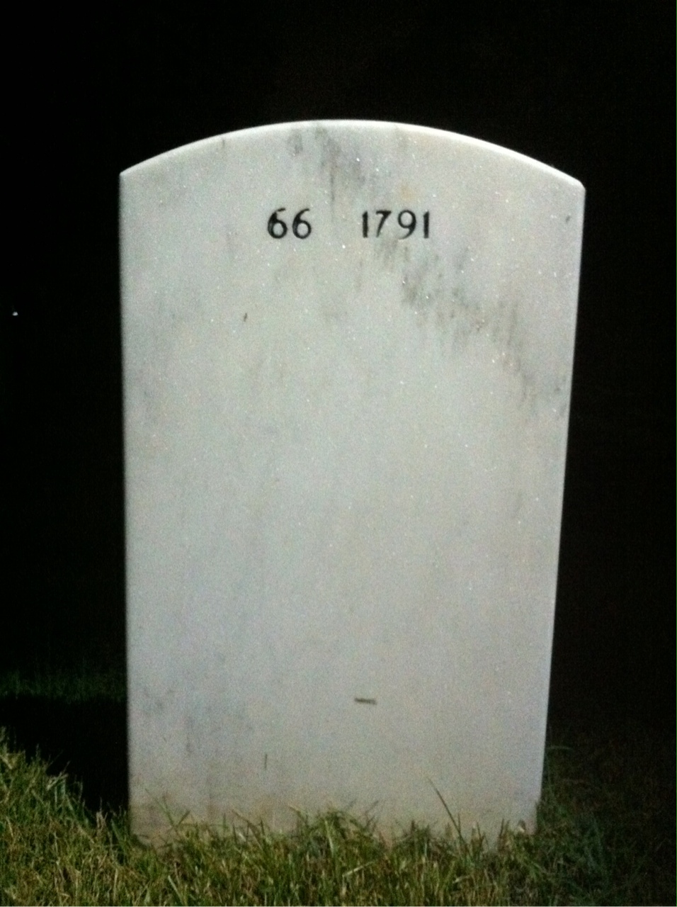 Back of headstone — George Daoust