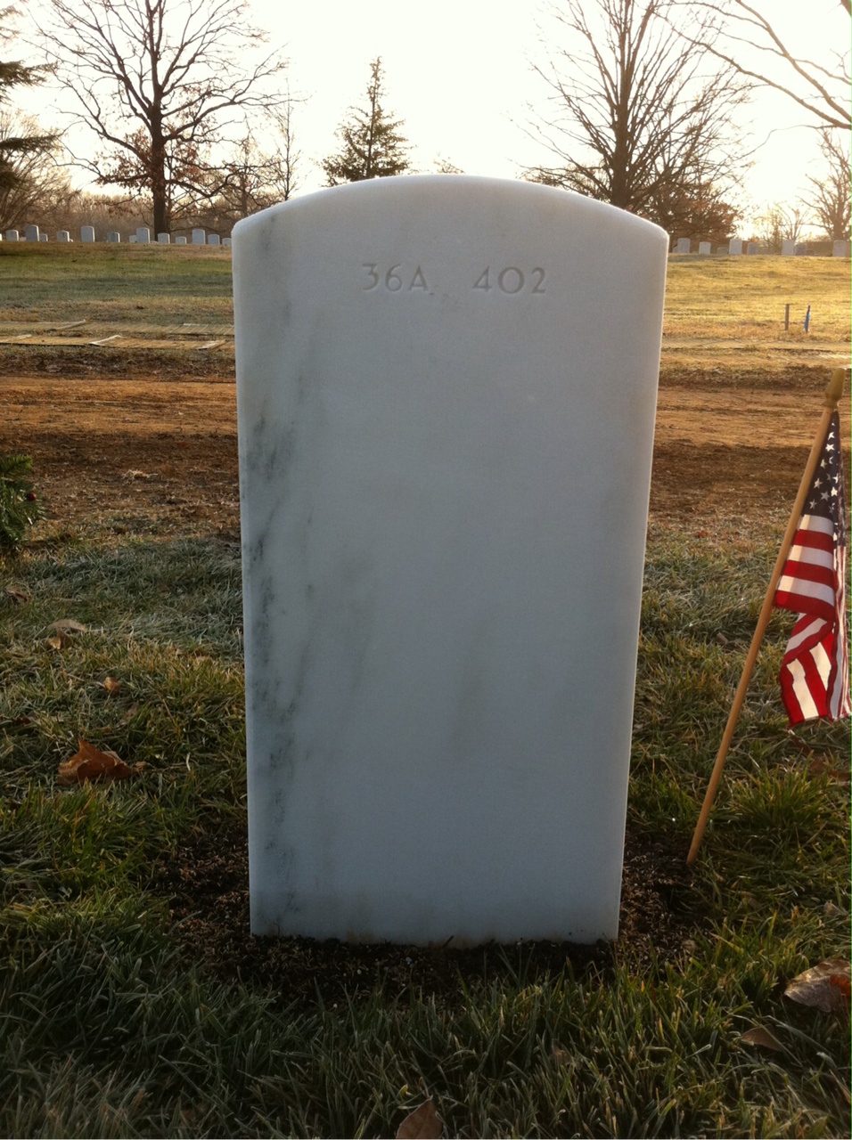 Back of headstone — Robert Morgan