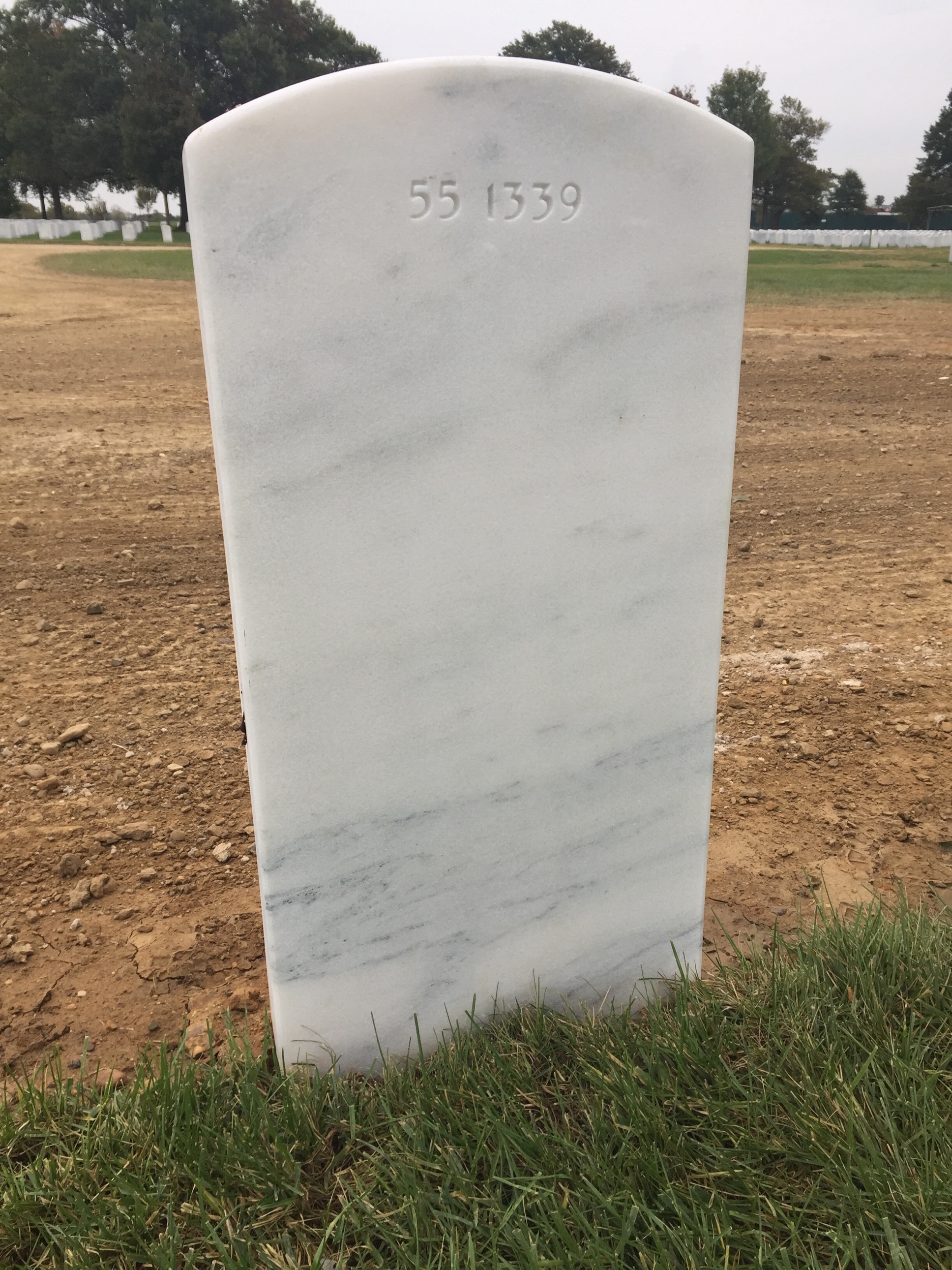 Back of headstone — Thomas Lyman Mack