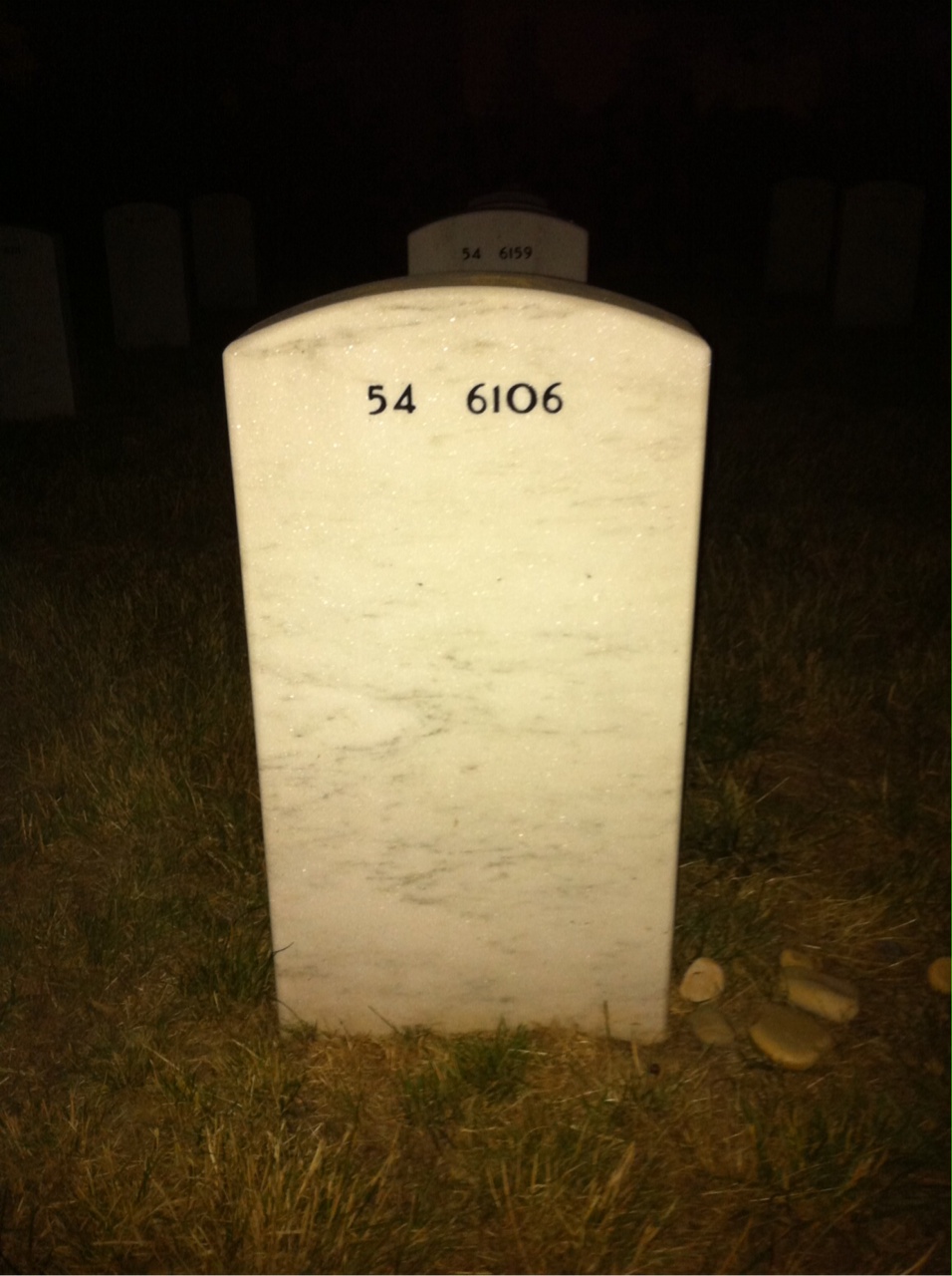 Back of headstone — Charles Linaberger