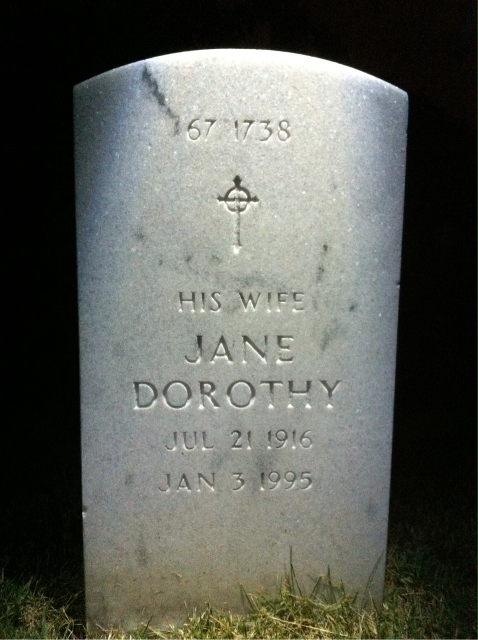 Back of headstone — Henry Abbott