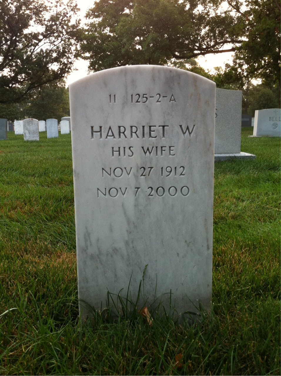 Back of headstone — Philip Morgan