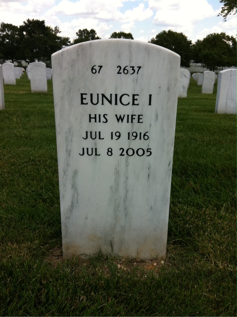 Back of headstone — Paul Plumly