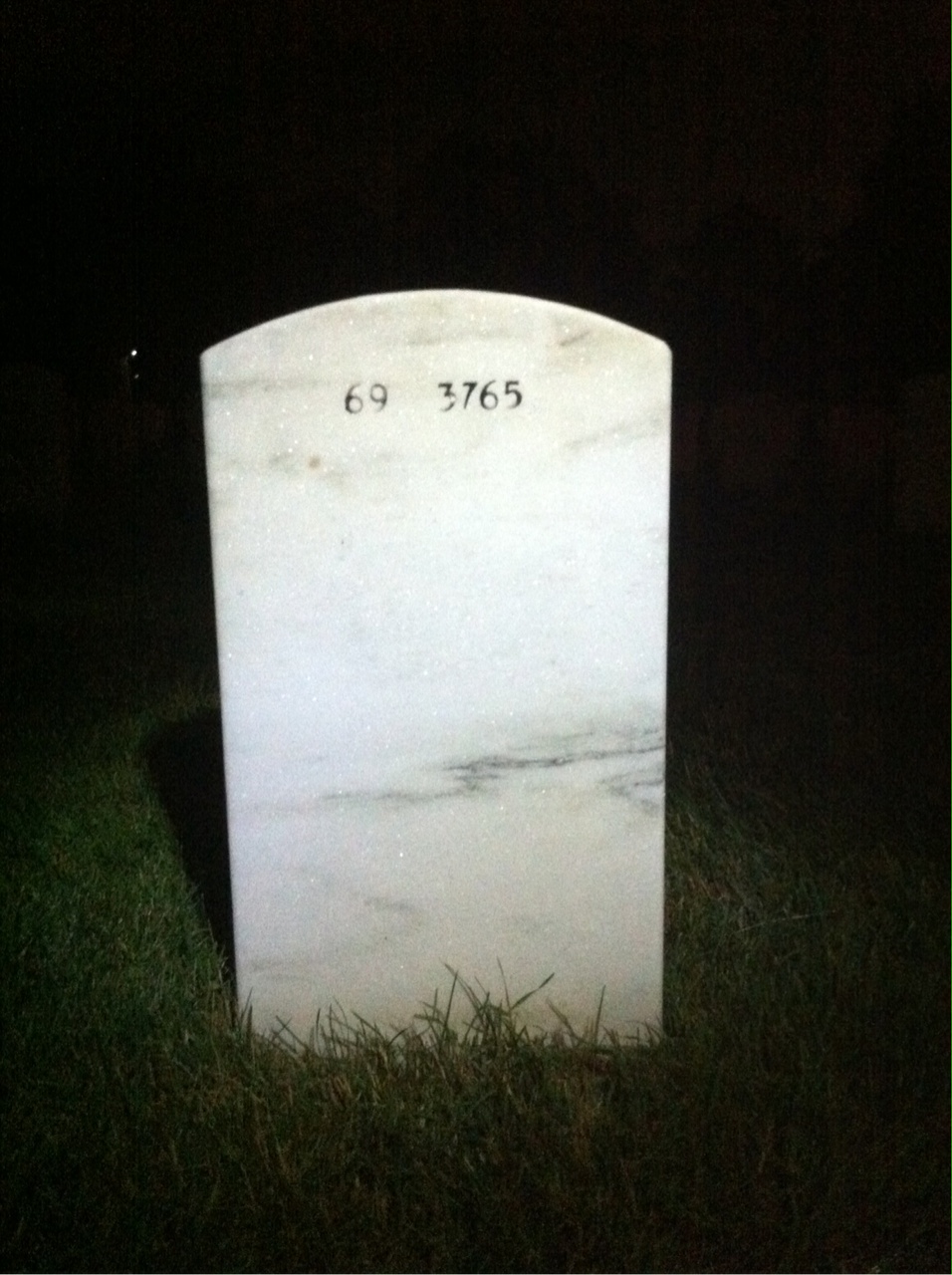 Back of headstone — Raymond Mcintire