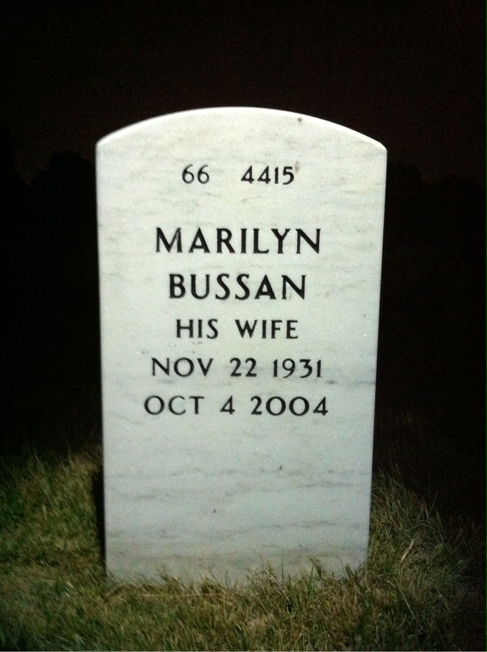 Back of headstone — Clifford Smith