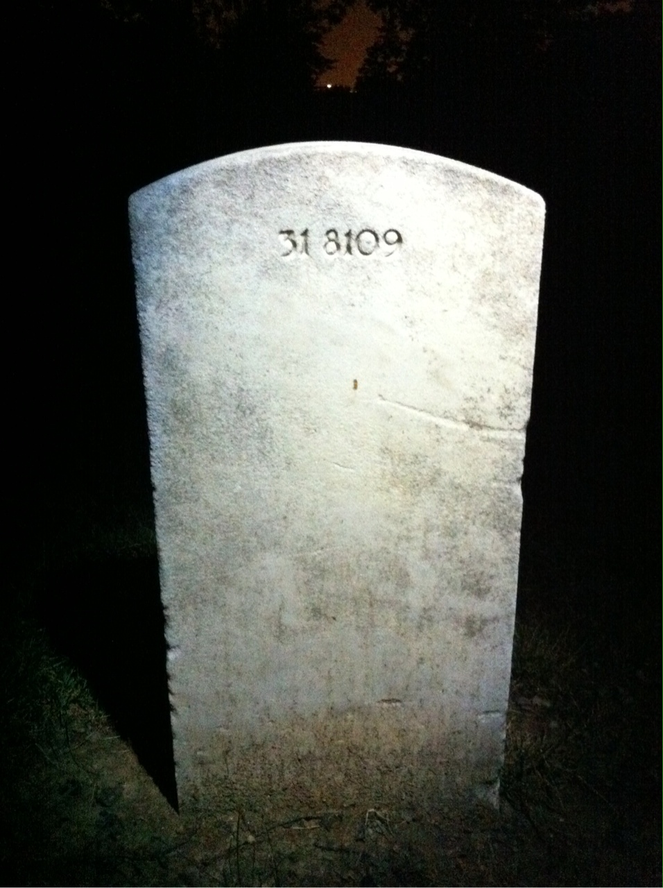 Back of headstone — Harry Myers