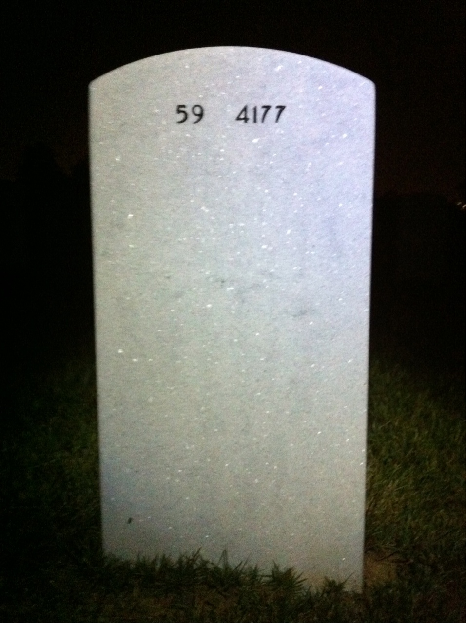 Back of headstone — Dolores Misko-Snyder
