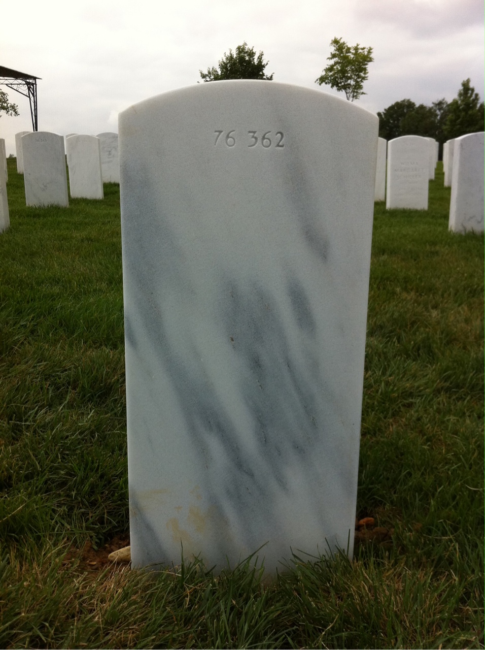 Back of headstone — Timothy Lyle Kujawa