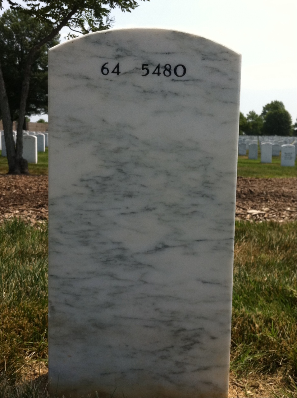 Back of headstone — Ronnie Maxey