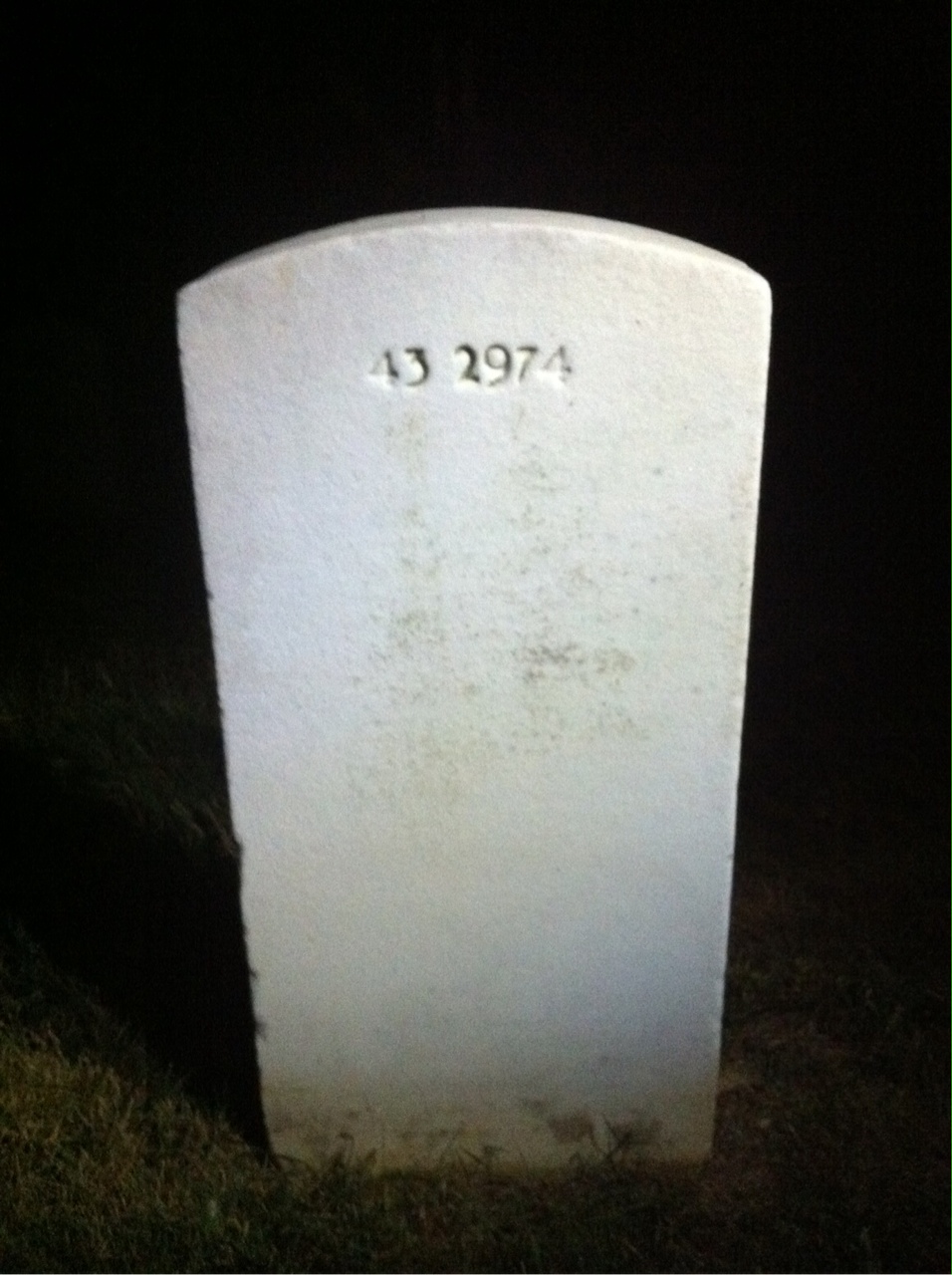 Back of headstone — Virgil Henry Church