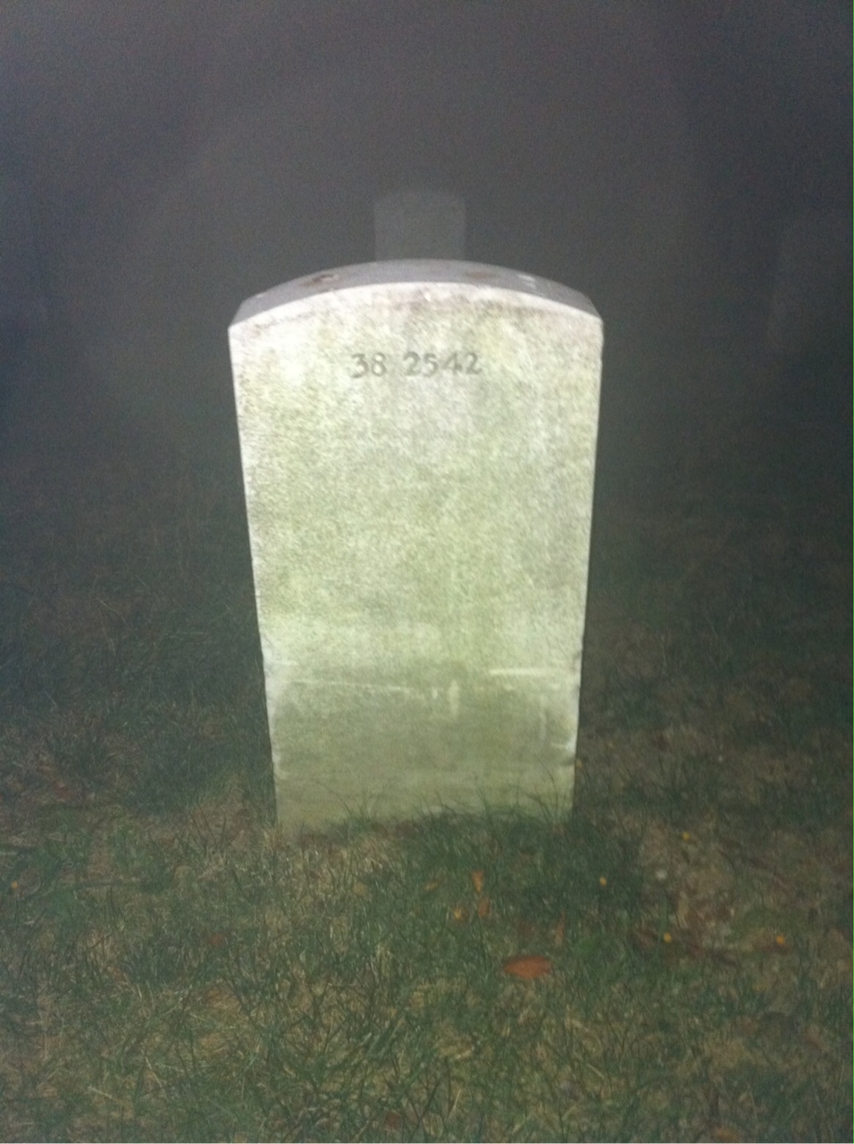 Back of headstone — George Mulligan