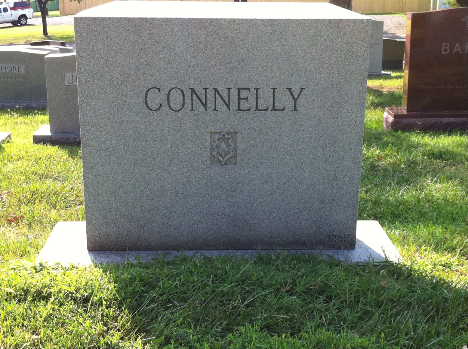 Back of headstone — Thomas Connelly