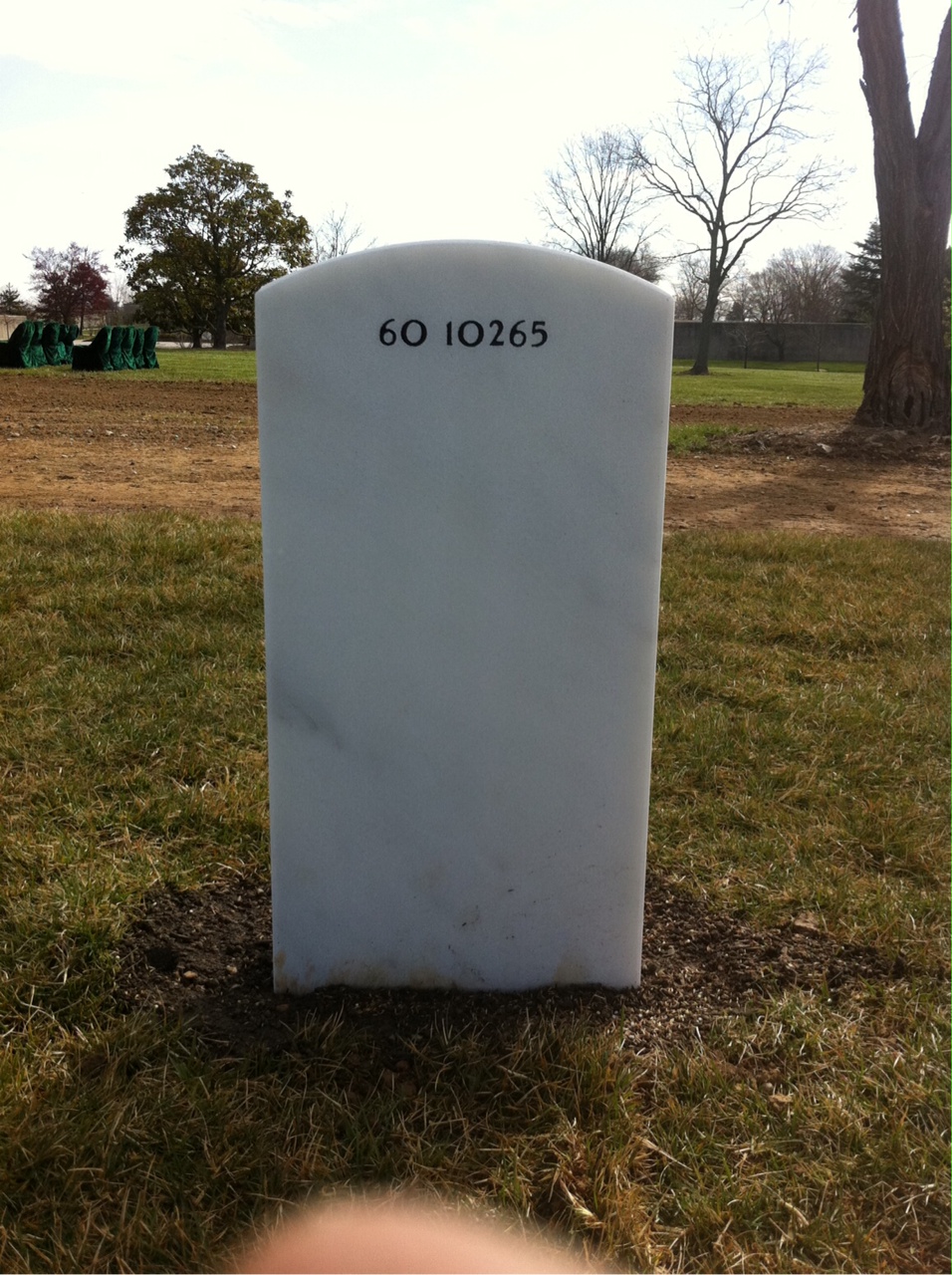 Back of headstone — Lawrence Boivin