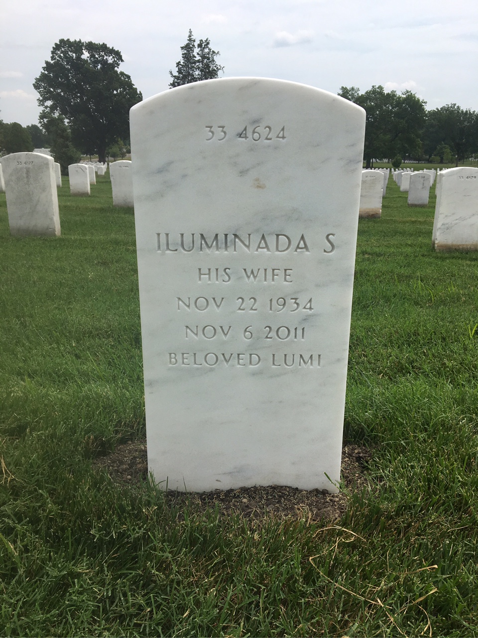 Back of headstone — Howard Binkley