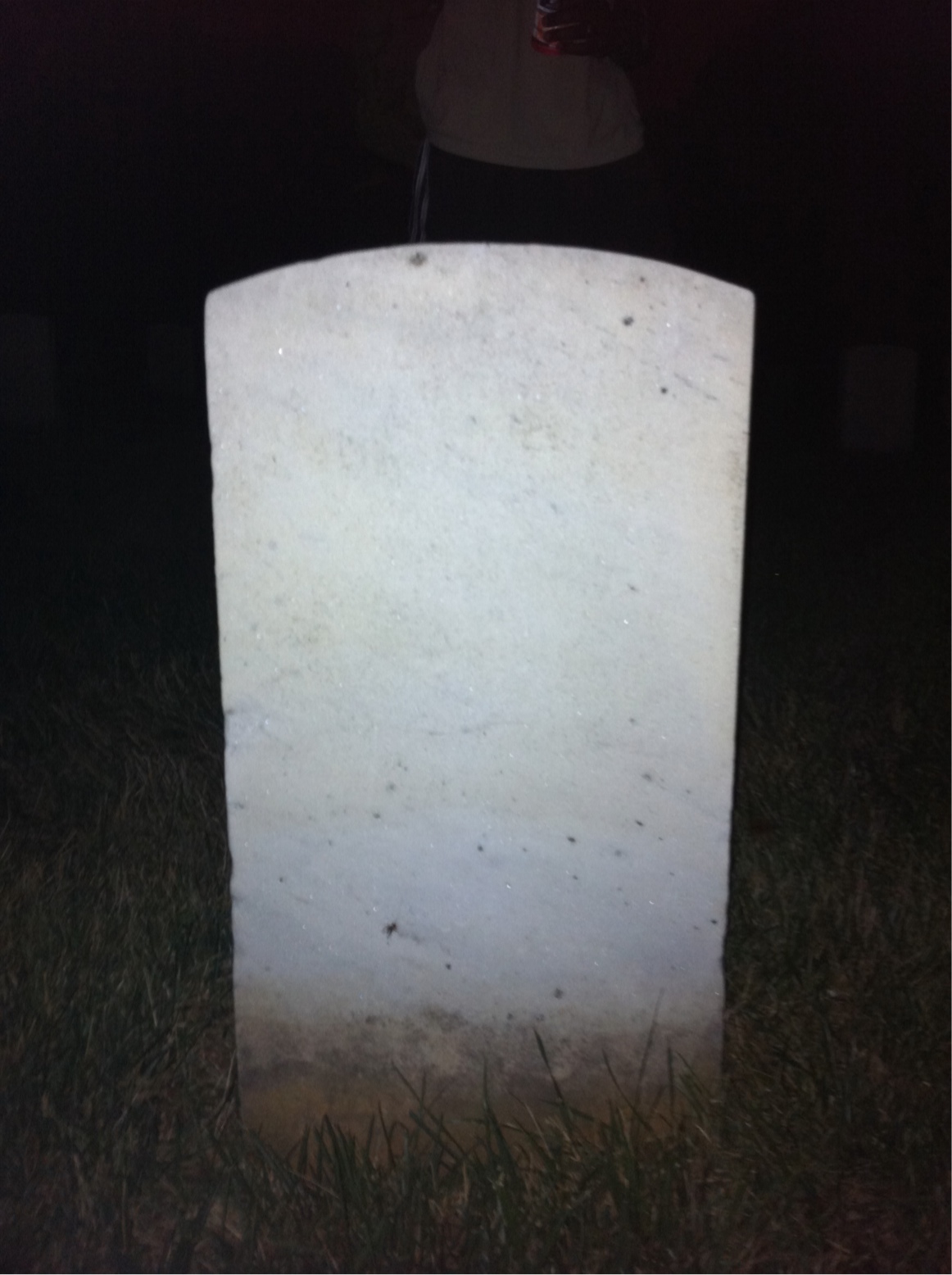 Back of headstone — Thomas Murphy