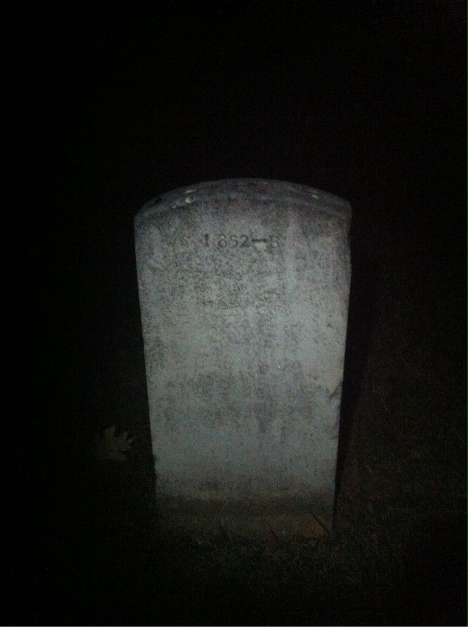 Back of headstone — Charles Anstadt