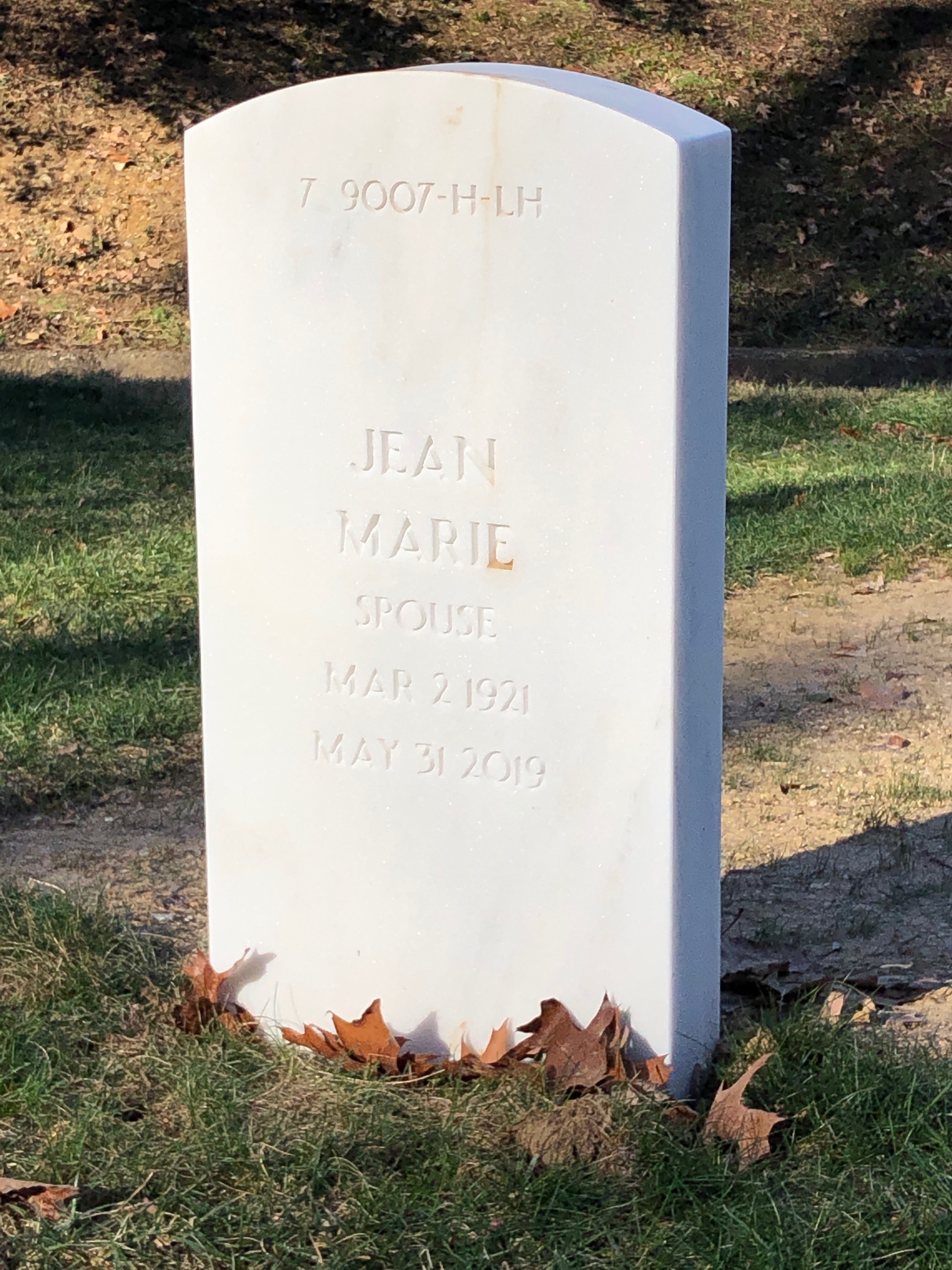 Back of headstone — Frederick Moore