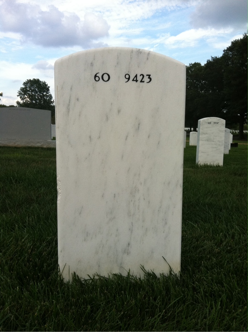Back of headstone — Emil Mosheim