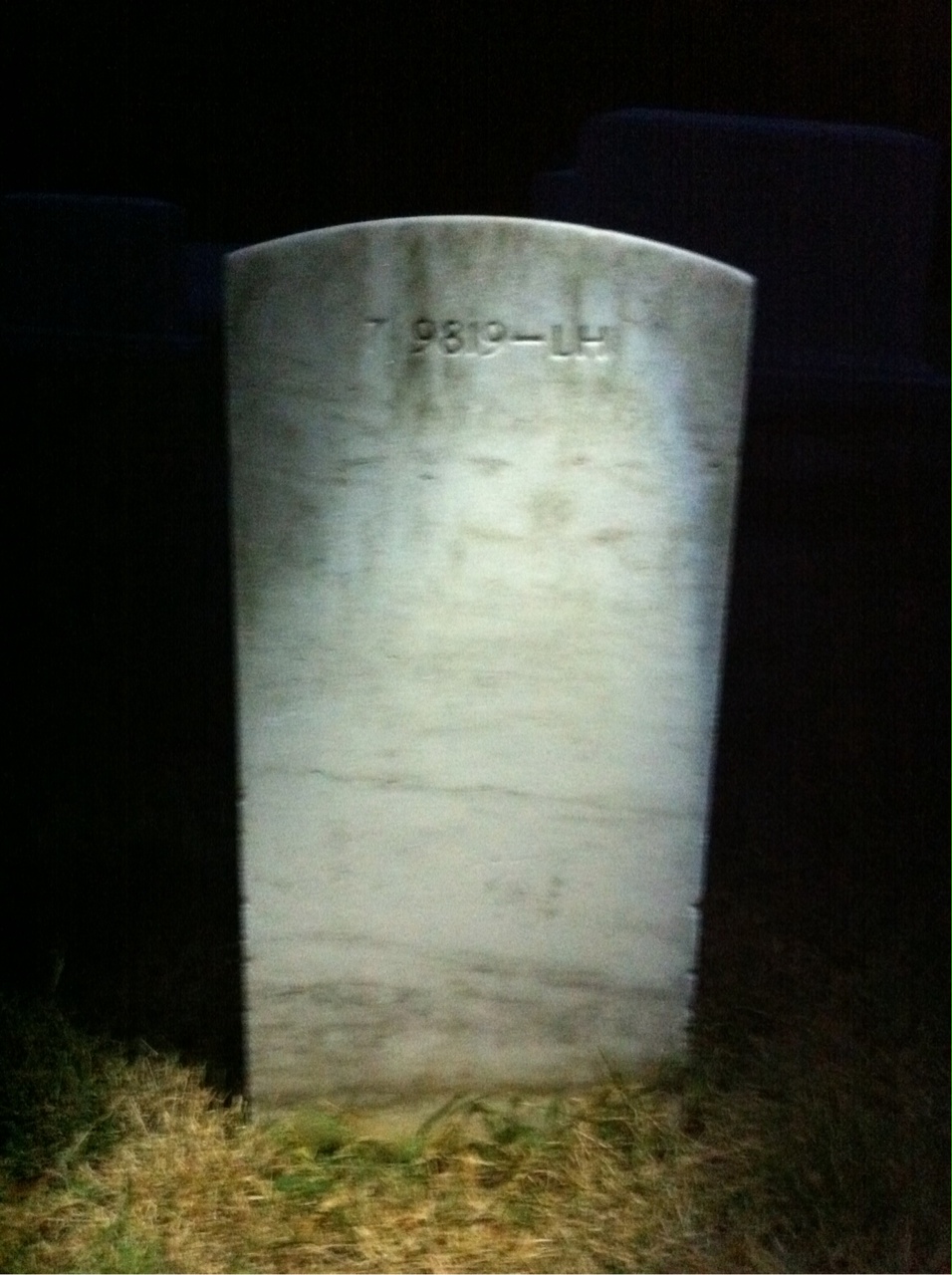 Back of headstone — Harry Allison