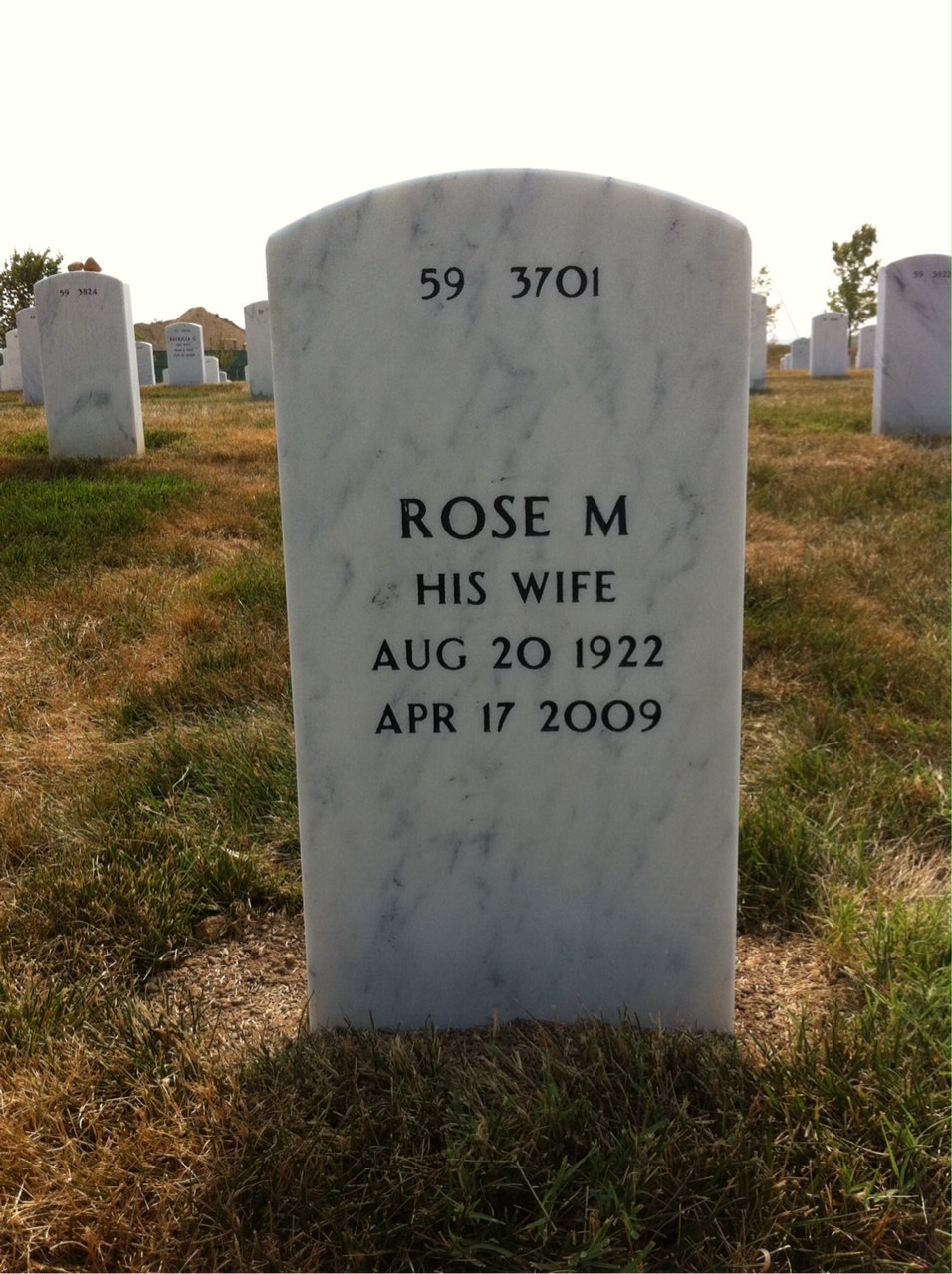 Back of headstone — Theodore Dieck