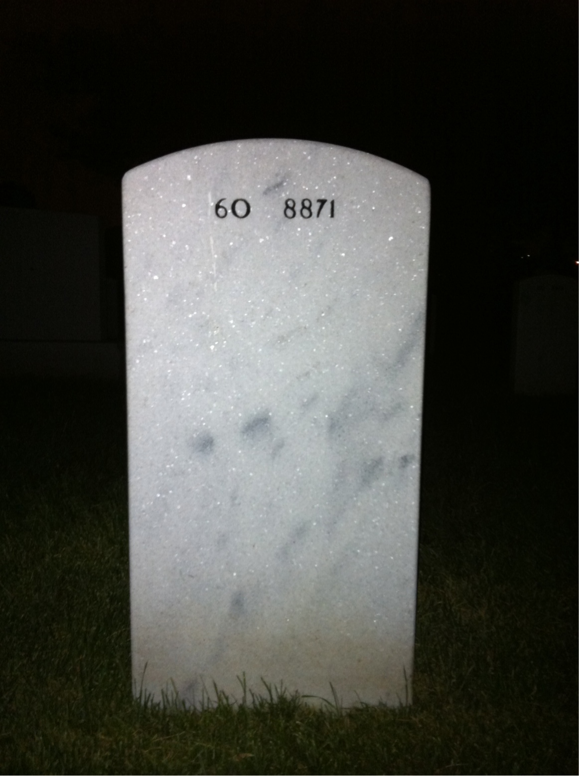 Back of headstone — John Erby