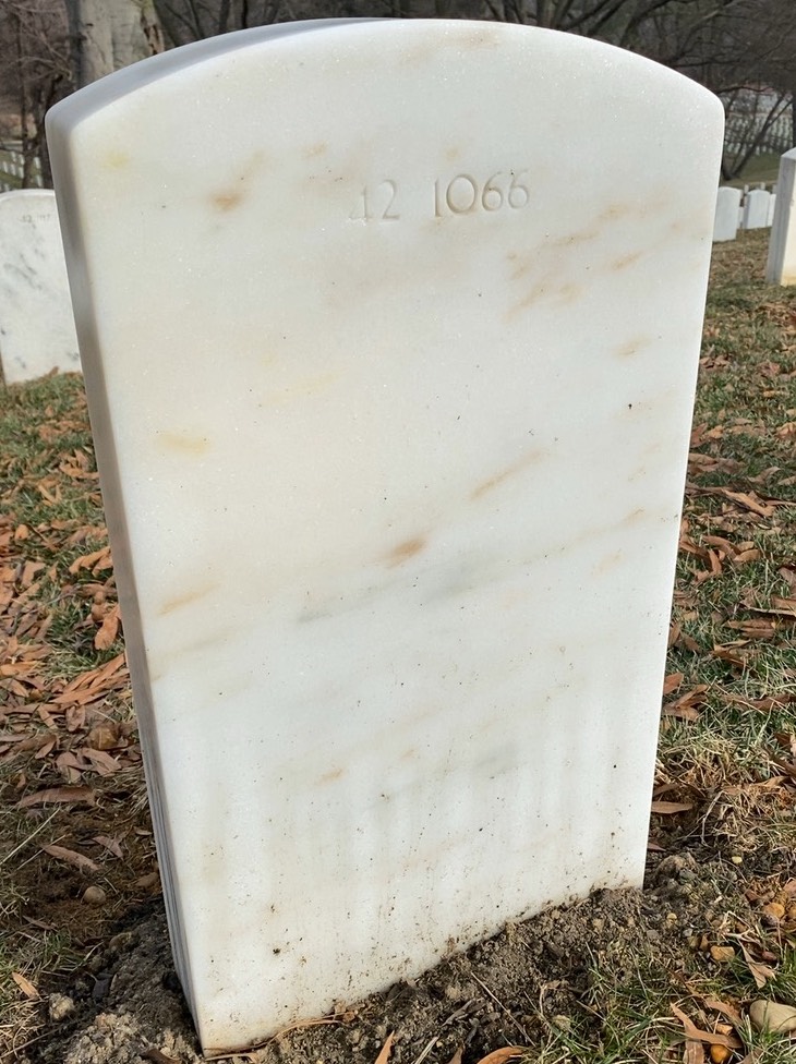 Back of headstone — Thomas F Gibb