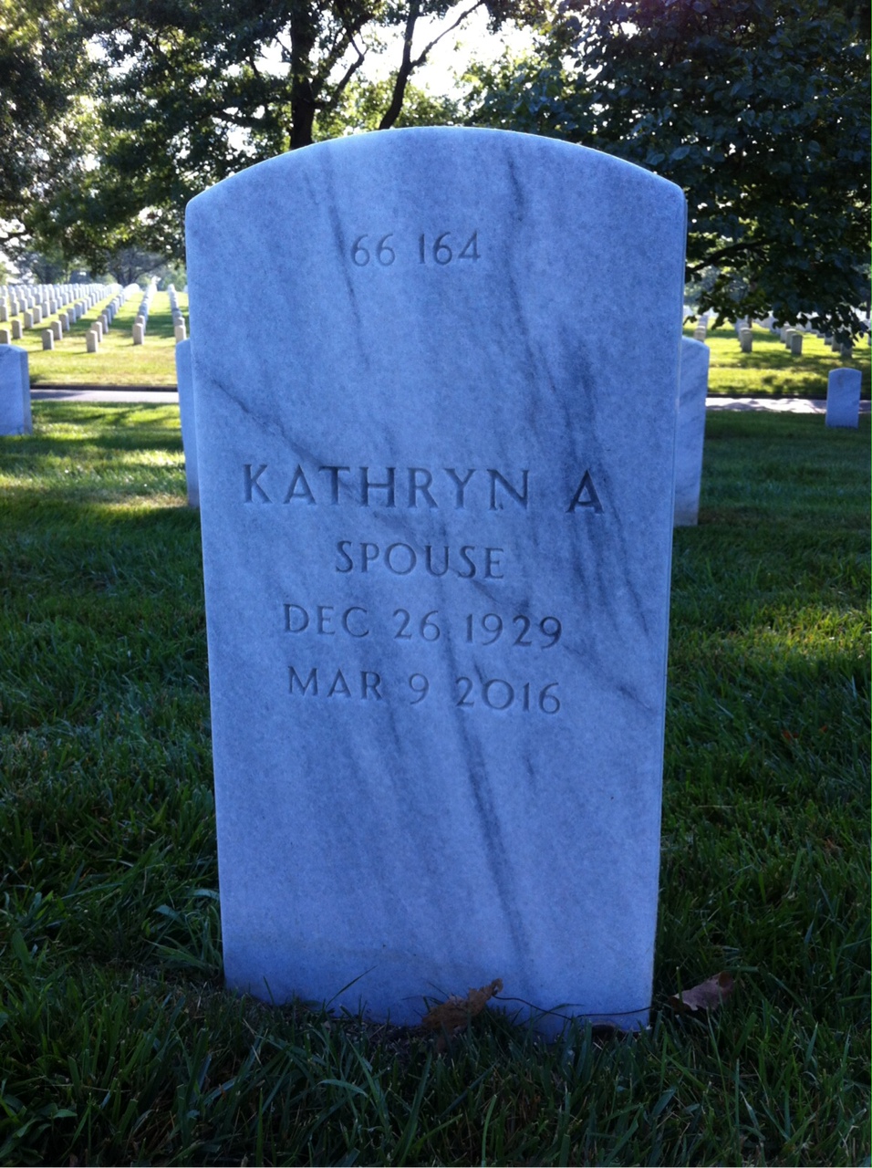 Back of headstone — Robert Anderson