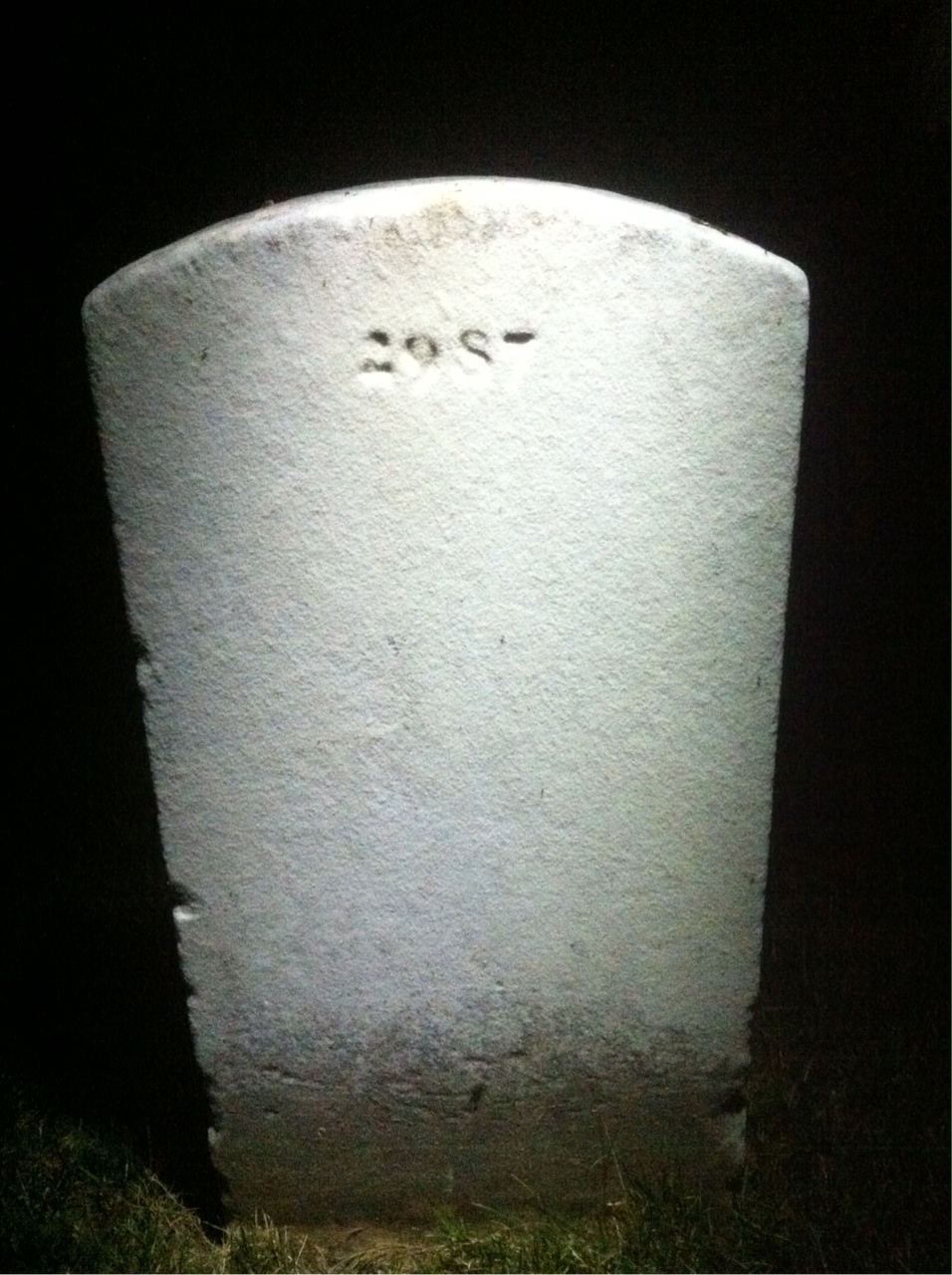 Back of headstone — Maude Abrams