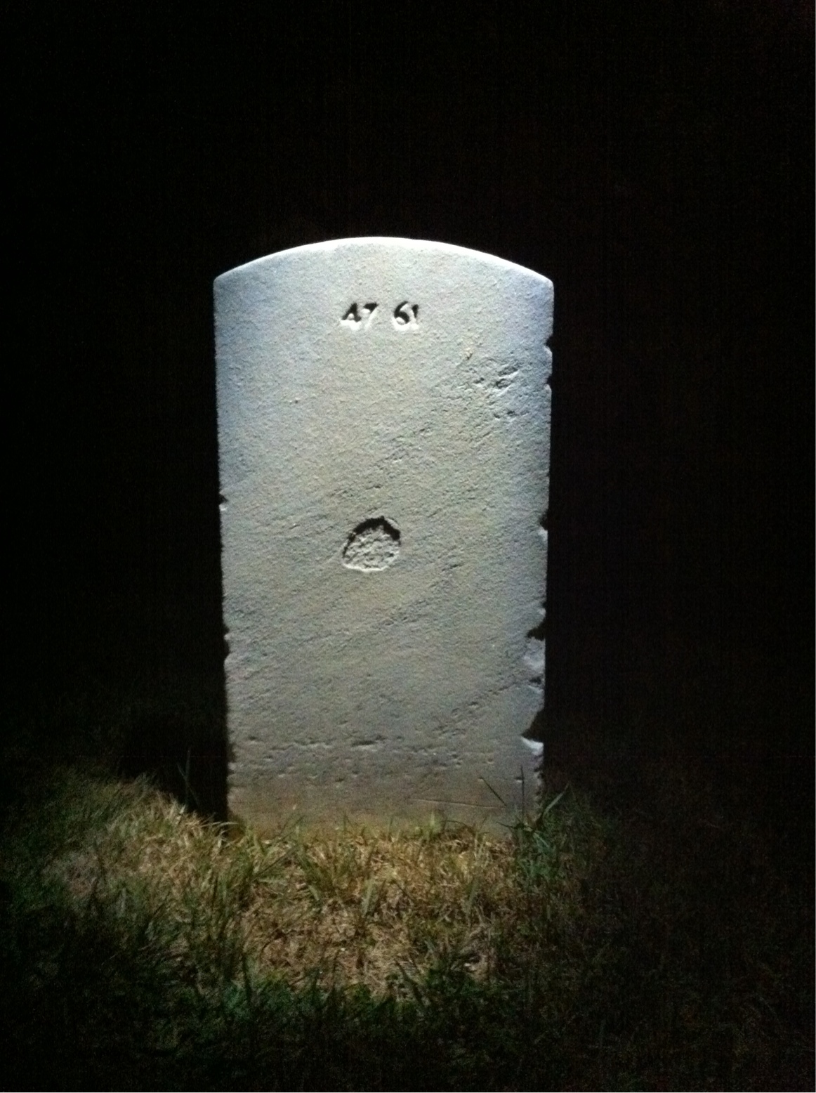 Back of headstone — Ervin Modena