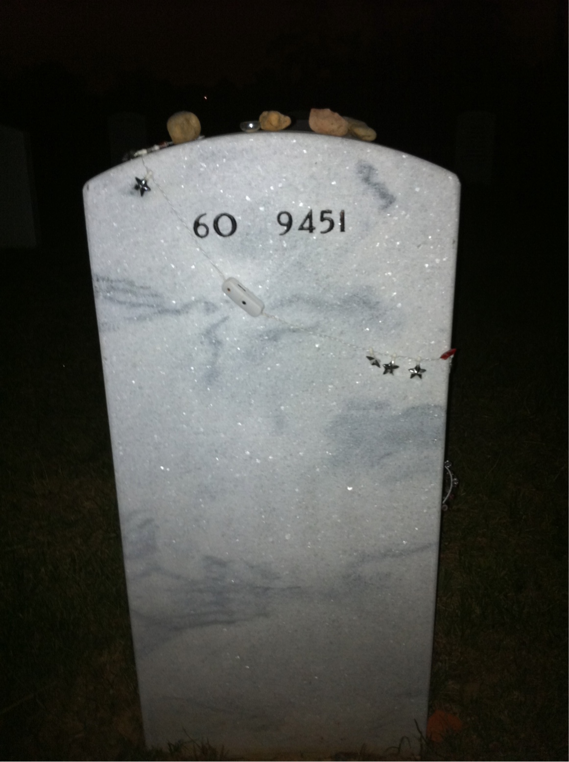 Back of headstone — Joseph Argenzio