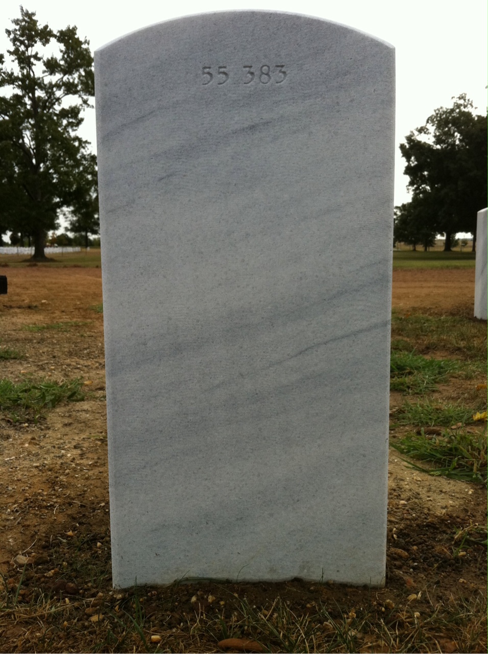 Back of headstone — William Sweeney