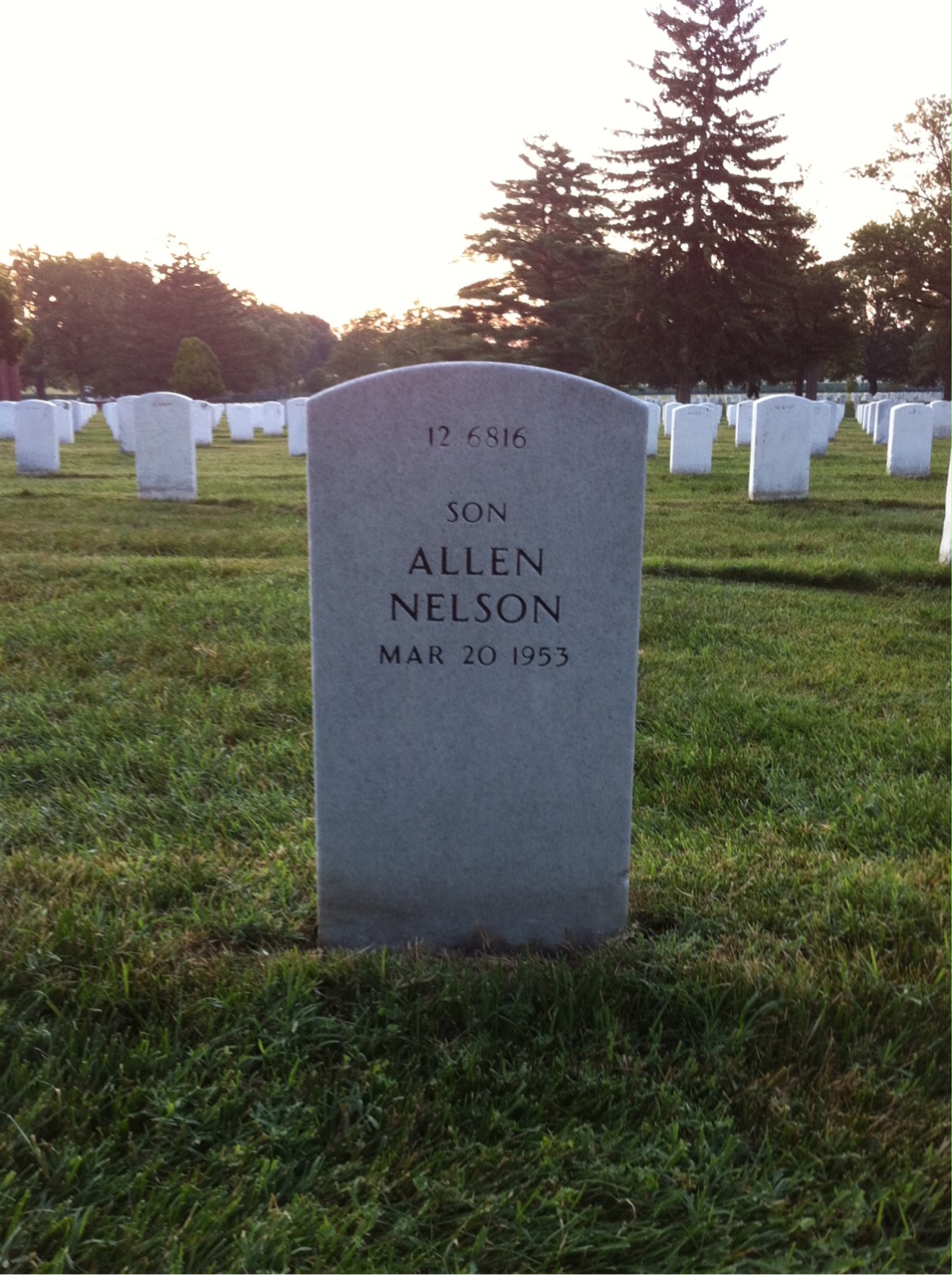 Back of headstone — James Cannon
