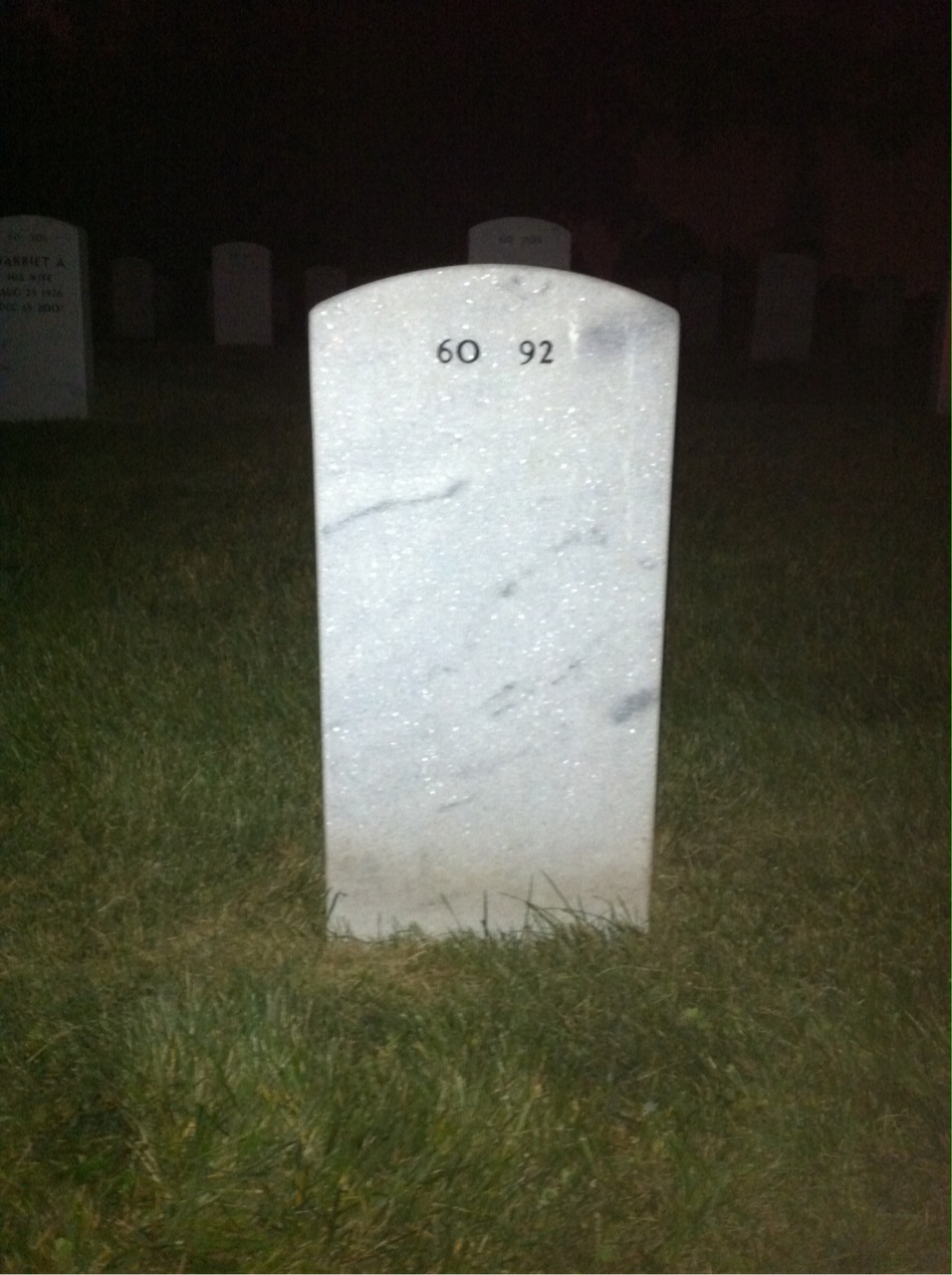 Back of headstone — Byron Morgan