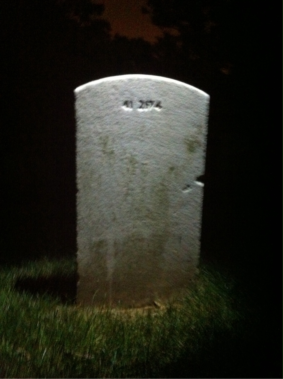 Back of headstone — Candido Muniz-Mercado