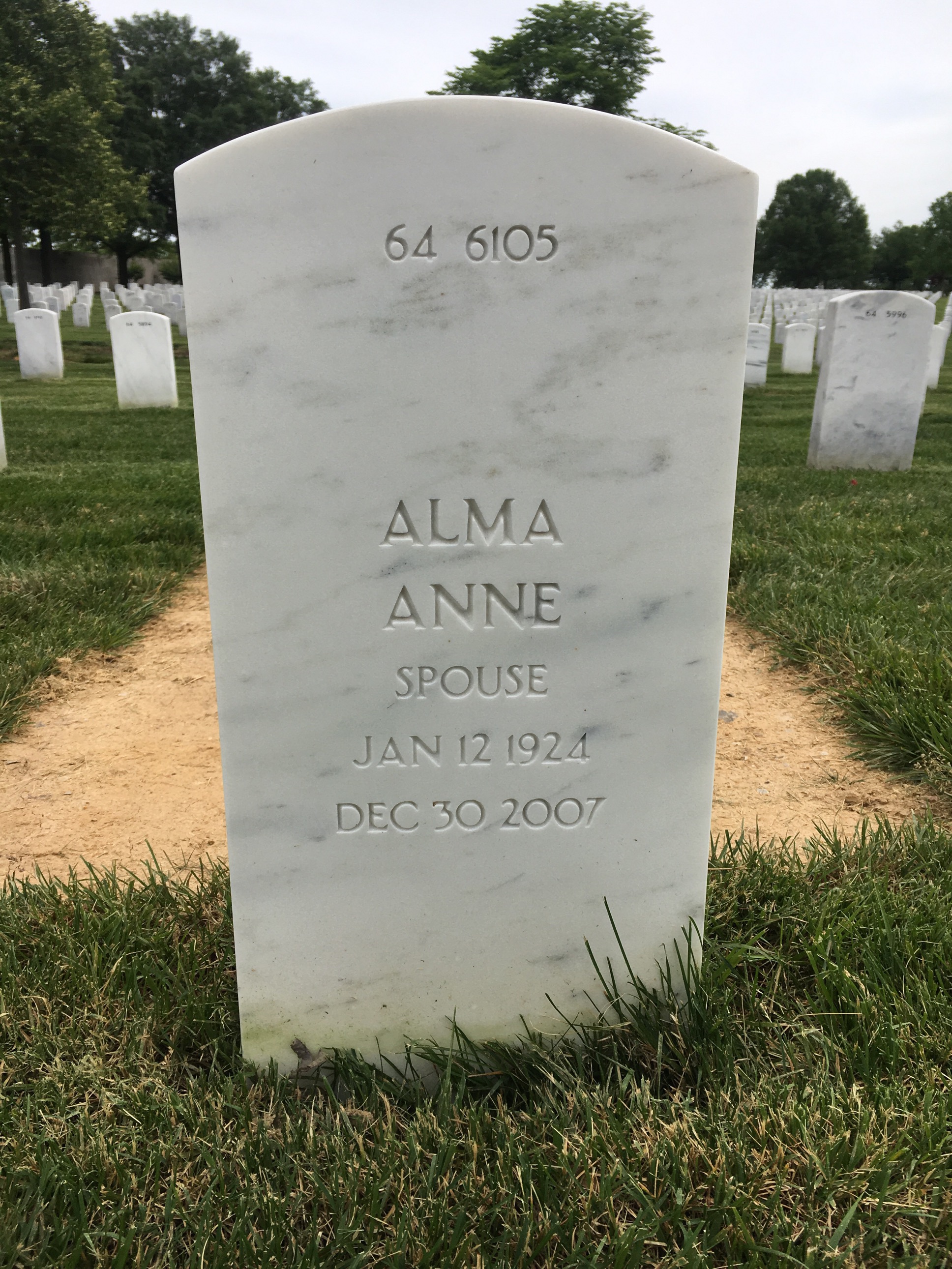 Back of headstone — George Boone