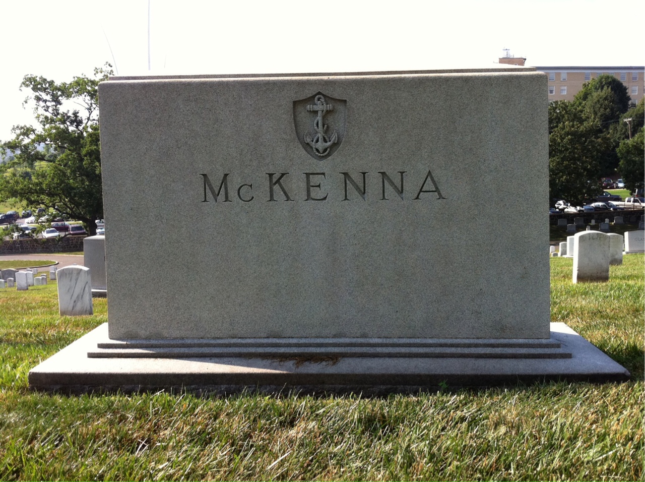 Back of headstone — Anastasia Mckenna