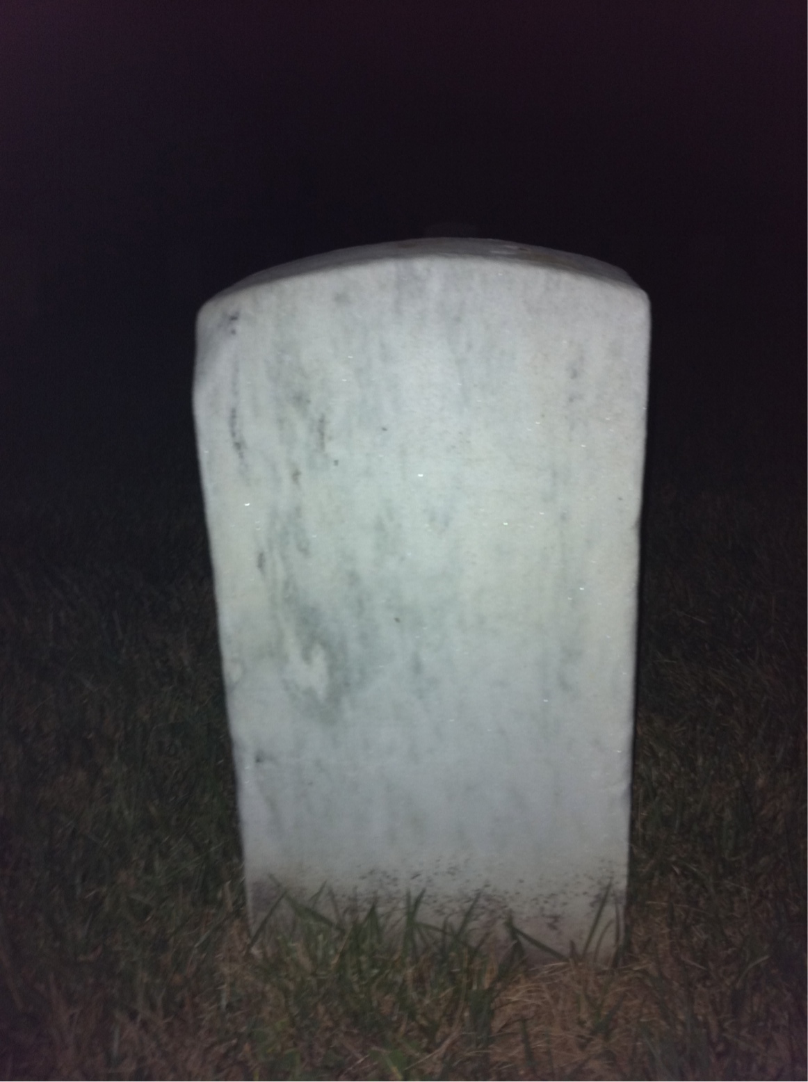 Back of headstone — Hosea Bogert