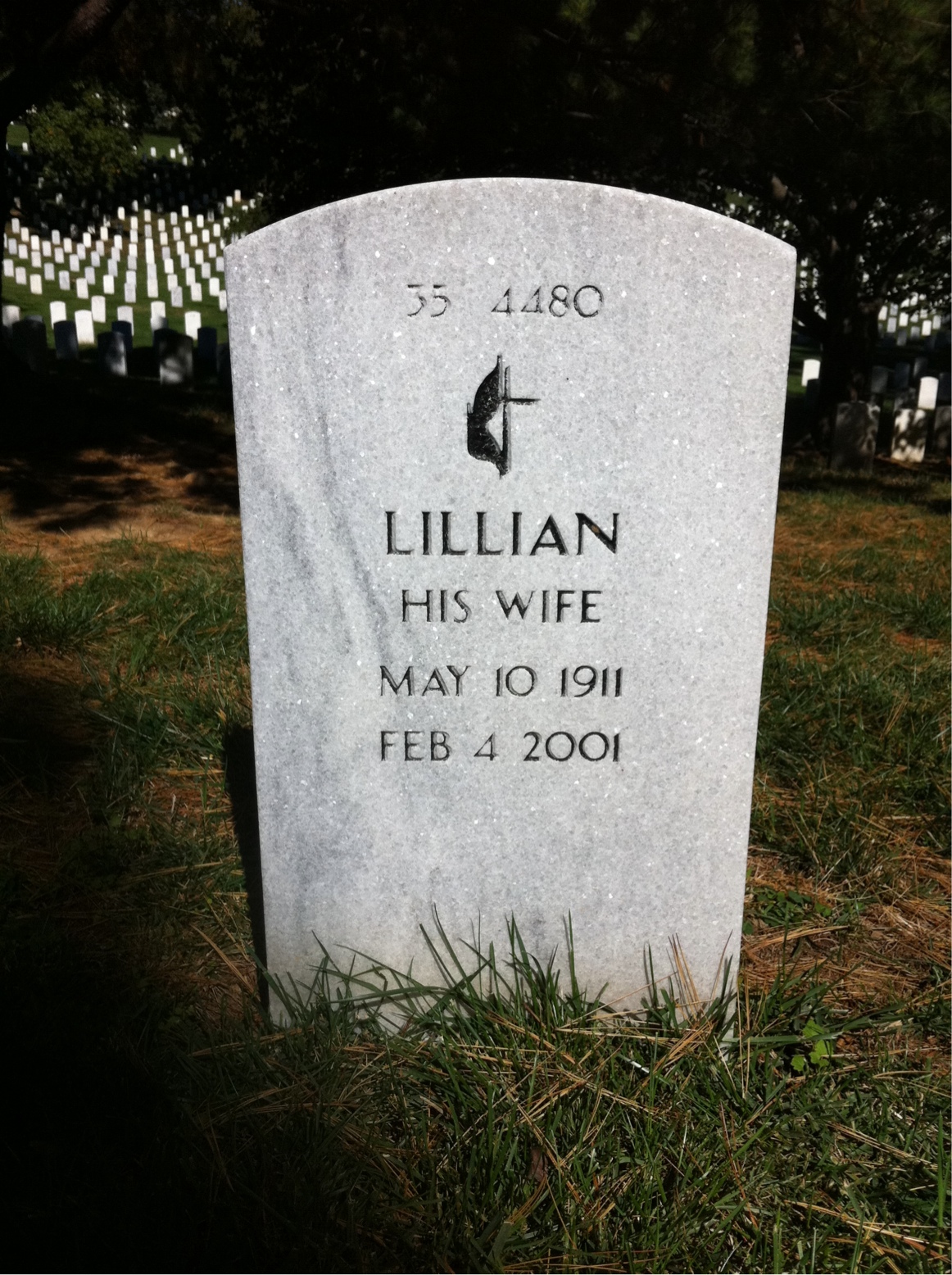 Back of headstone — Charles Mulitz