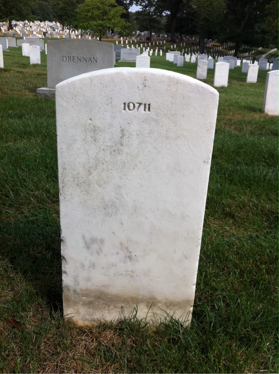 Back of headstone — Ernest Alslev
