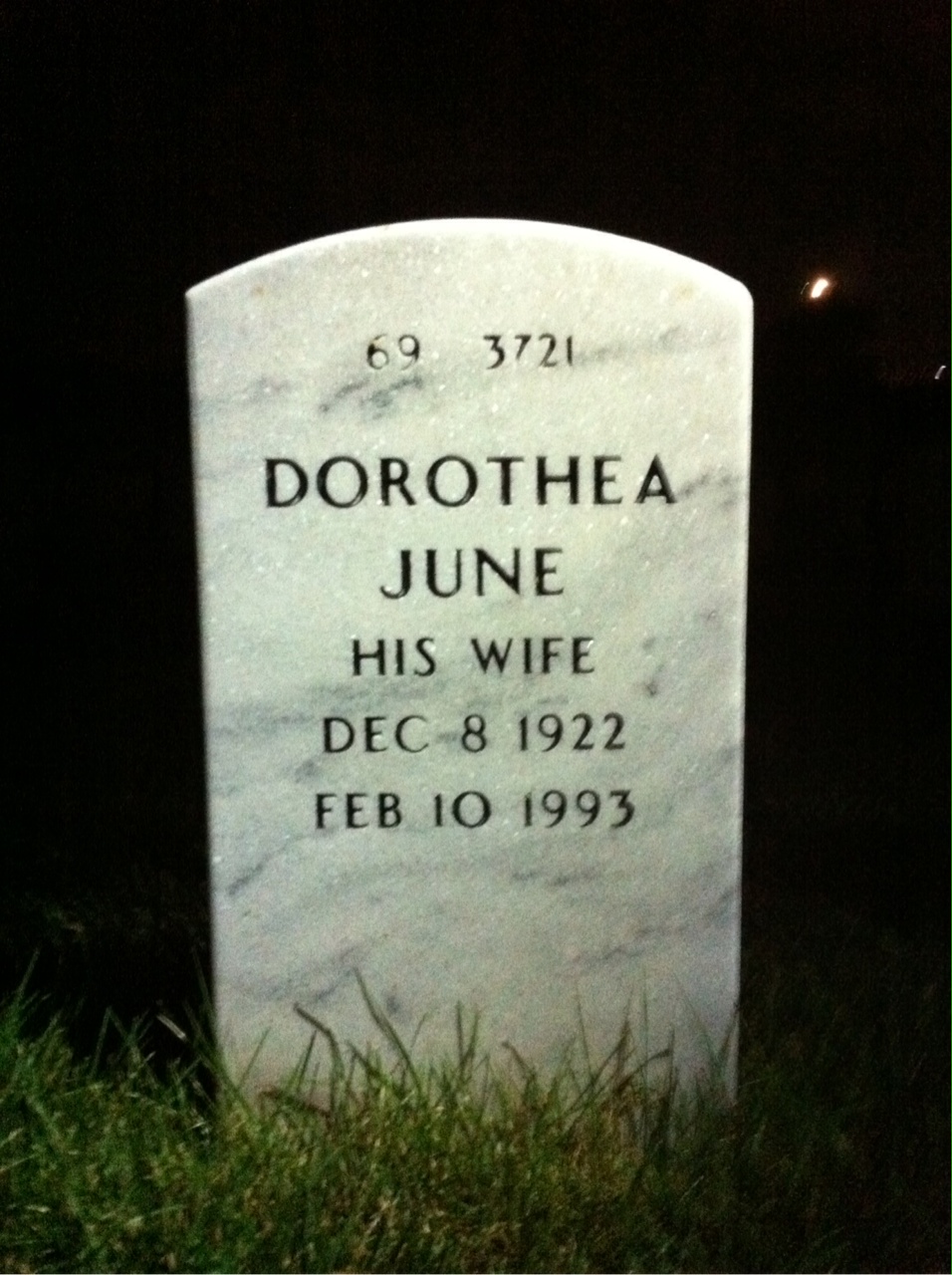 Back of headstone — Roland Ceolla